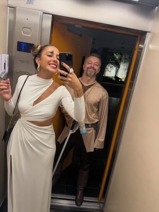 Lucas Lima faz rara aparição ao lado da namorada em álbum de fotos nas redes sociais