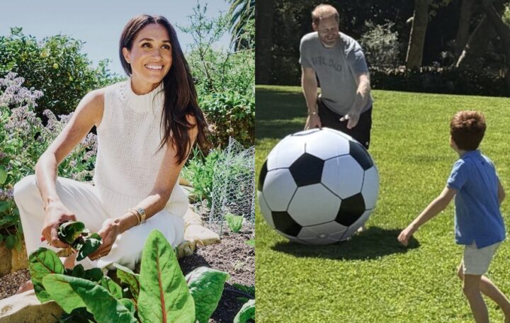 Meghan Markle compartilha fotos inéditas dos filhos com Príncipe Harry