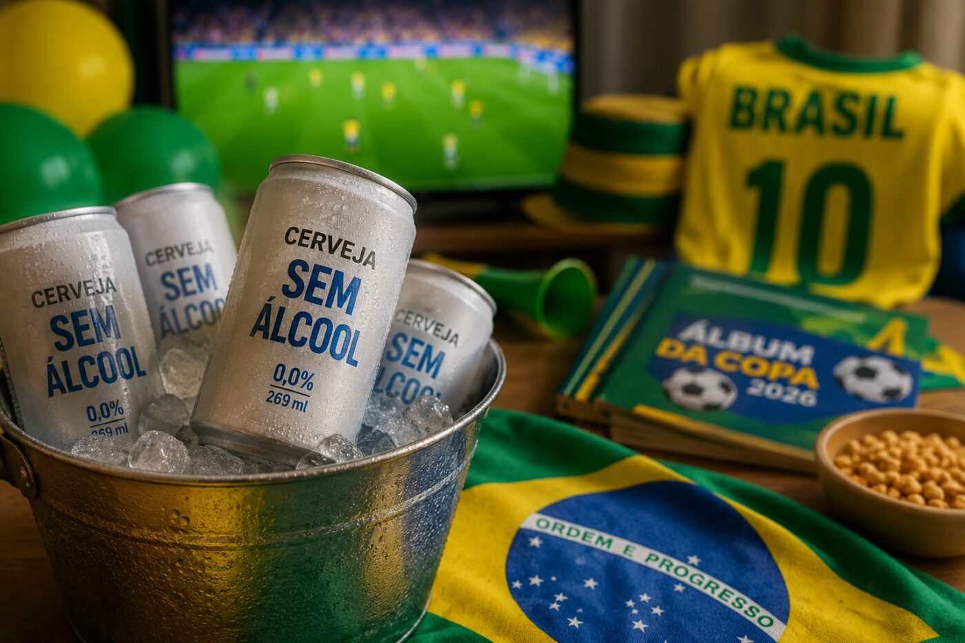 Buscas por cerveja sem álcool crescem 985% antes da Copa de 2026, aponta levantamento