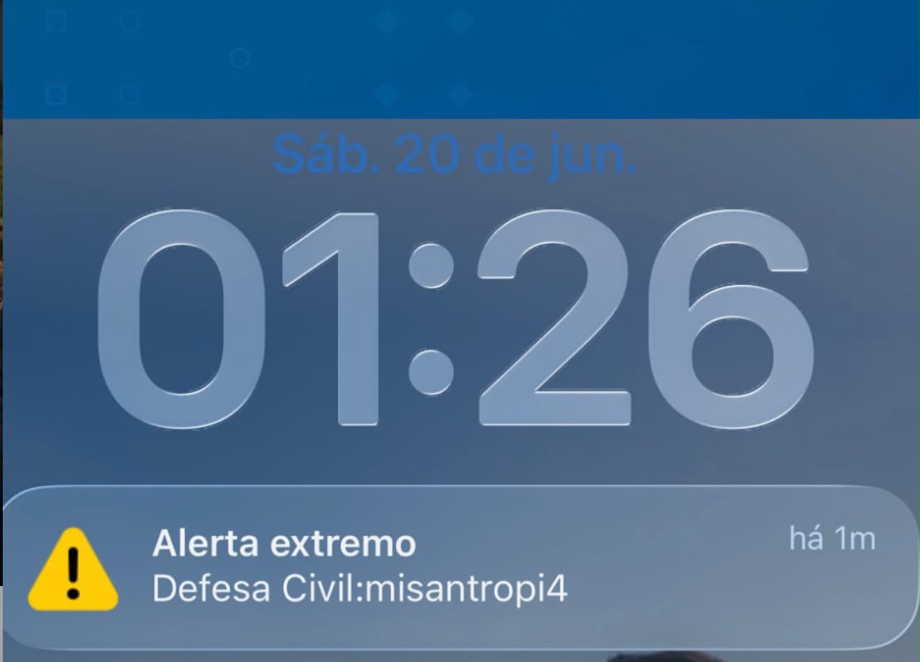 “Misantropia”: alerta extremo enviado a celulares gera confusão em cinco capitais brasileiras