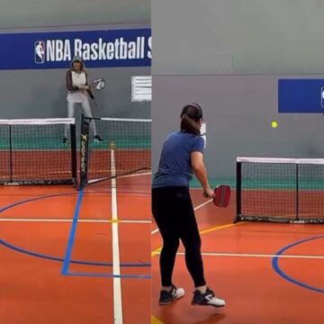 Aos 82 anos, Helô Pinheiro impressiona ao praticar esporte e recebe elogio da filha Ticiane
