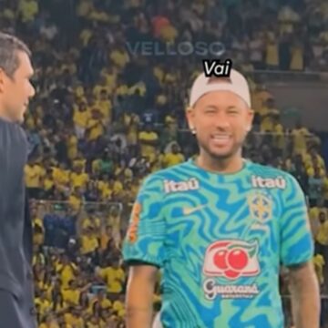 Leitura labial revela conversa de Neymar com presidente da CBF durante amistoso da Seleção