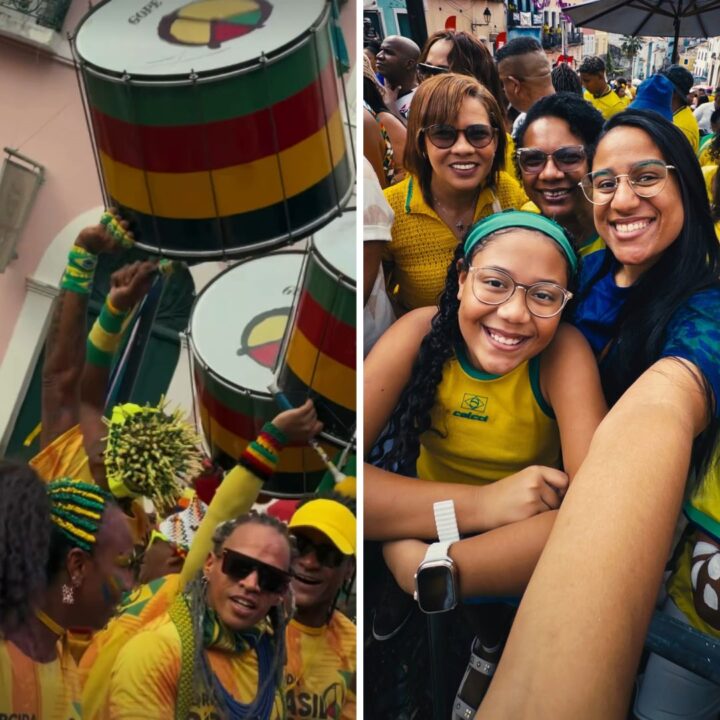Torcedores lotam o Pelourinho para acompanhar Brasil x Japão na Copa do Mundo