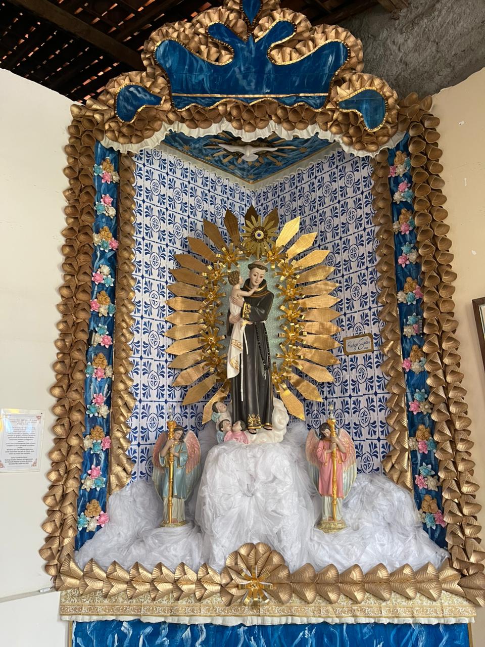 Altar de cinco metros no Carmo marca 20 anos de celebração a Santo Antônio