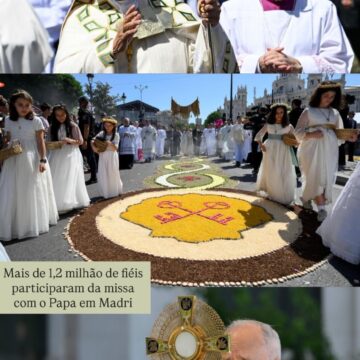 Papa reúne mais de 1,2 milhão de fiéis em Madri e pede renovação da fé católica