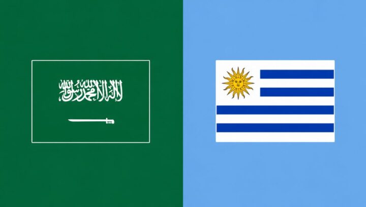 Arábia Saudita x Uruguai, onde assistir ao vivo na estreia do Grupo H da Copa do Mundo