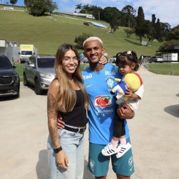 Esposa de Wesley lamenta lesão do jogador durante amistoso do Brasil: ‘O futebol é uma montanha russa’