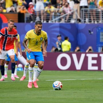 Filho de Ancelotti explica por que Bruno Guimarães cobrou pênalti na eliminação do Brasil