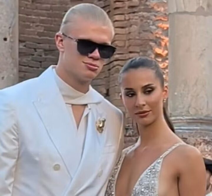 Haaland troca gramados pela alta-costura e prestigia desfile da Dolce & Gabbana na Itália