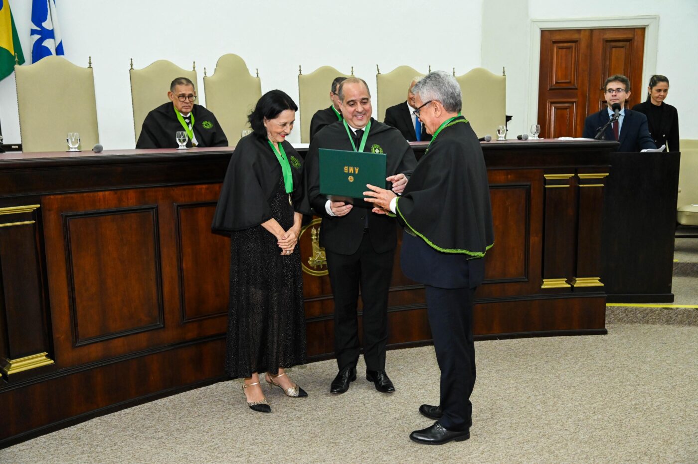 Lícia Moreira, Manoel Sarno e César Augusto de Araújo Neto
