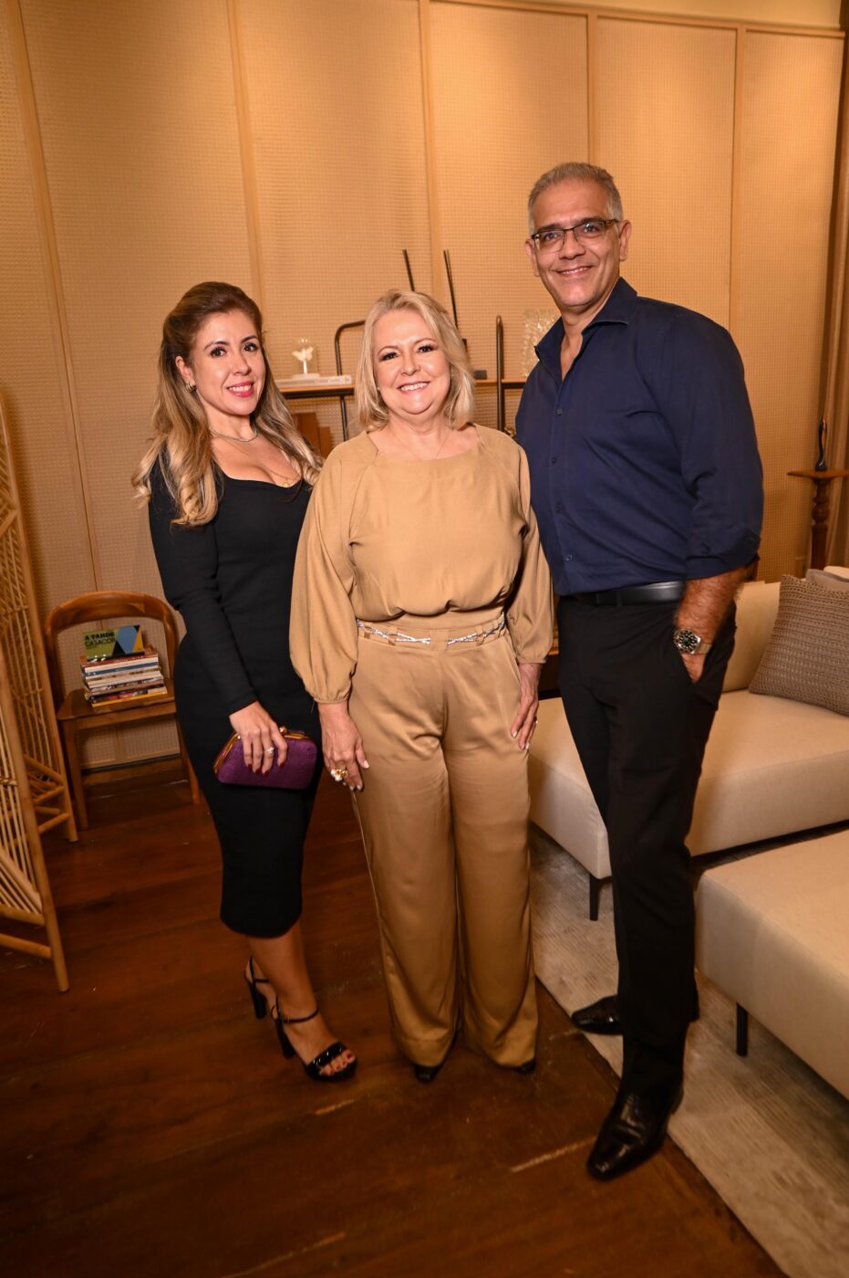 Nathalia, Cátia Bacellar e Leonardo Brandão