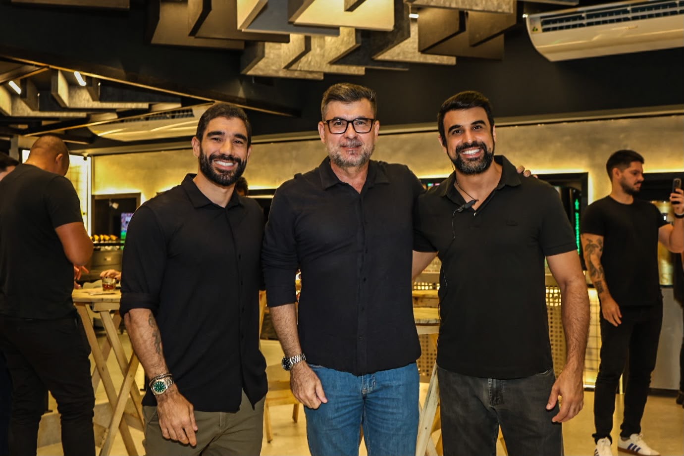 Gustavo Nilo, André Rossi e Thiago Hanna