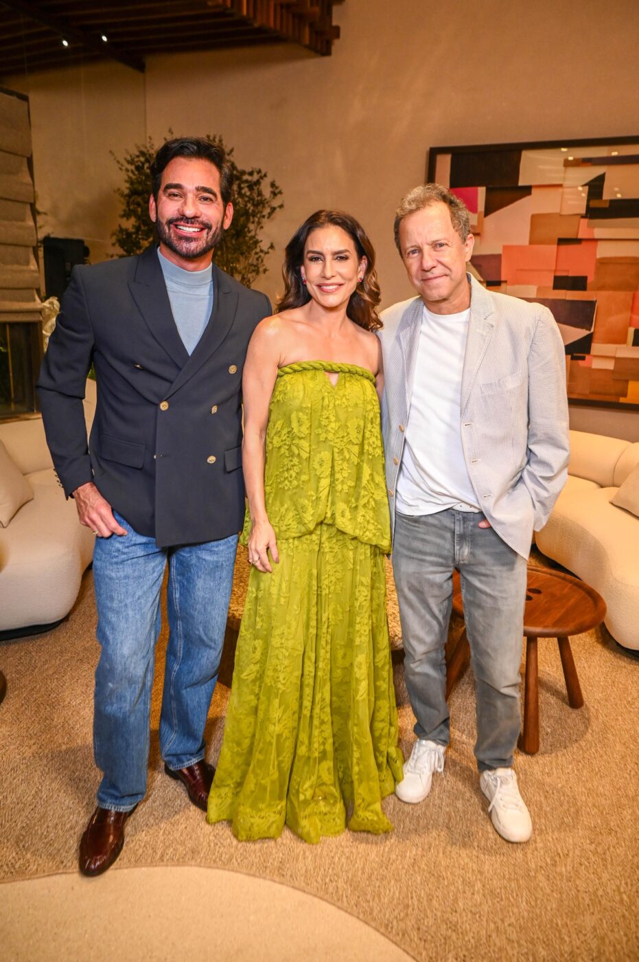 Marlon Gama. Ticiana Villas Boas e Vik Muniz