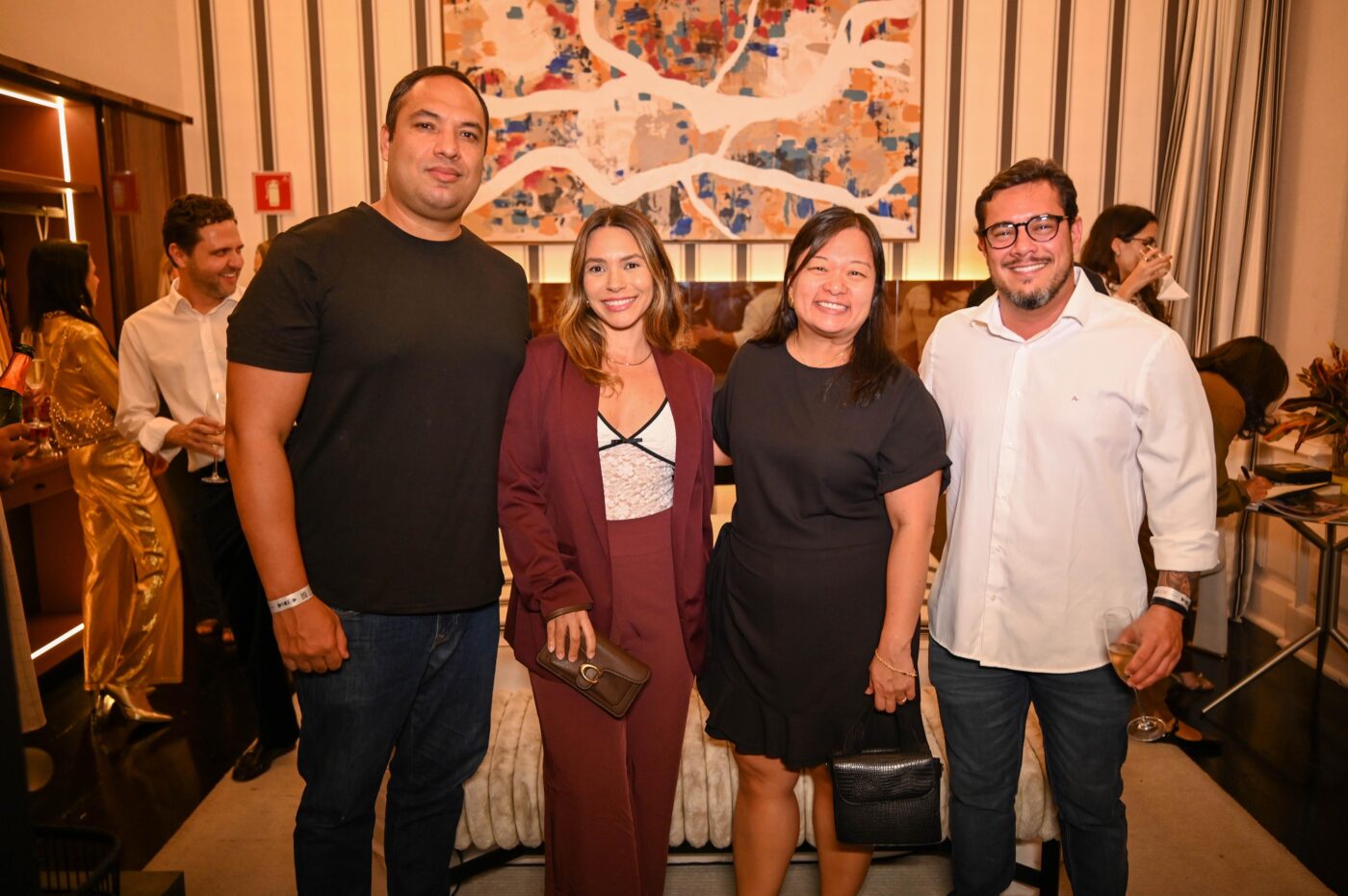 Olavo Alves, Ludmila Rios, Bruna Ogasawara e Jorge Augusto