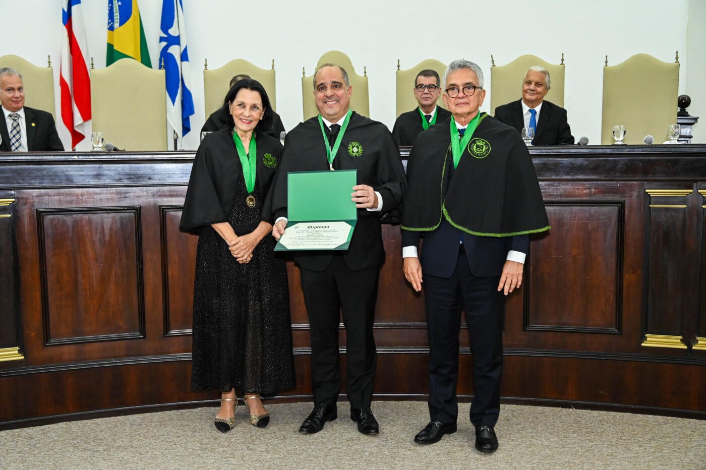 Lícia Moreira, Manoel Sarno e César Augusto de Araújo Neto