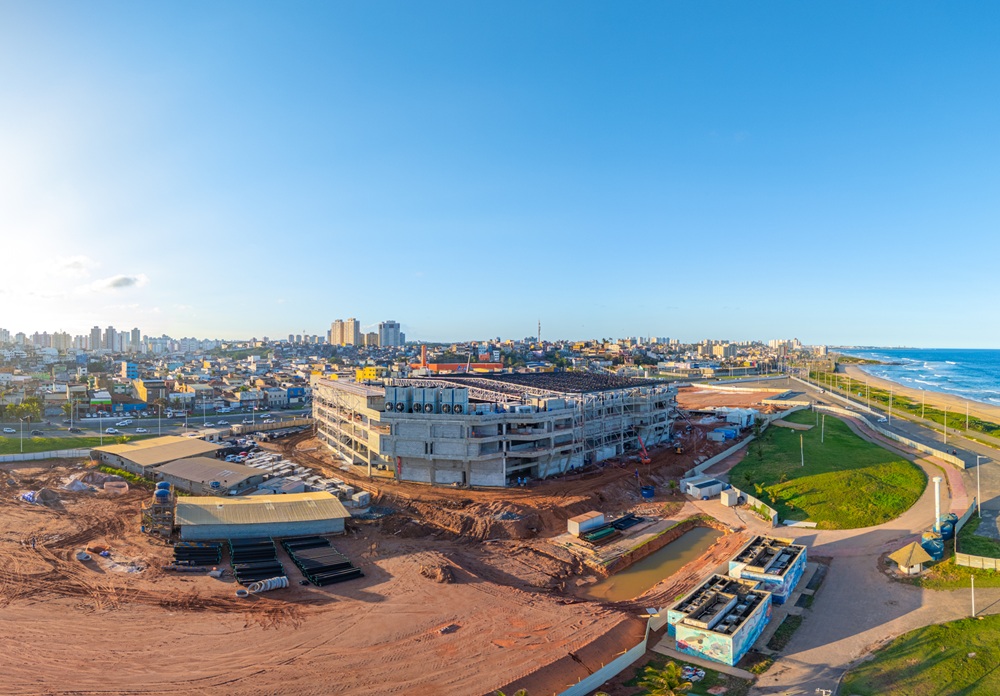 Obras da Arena Multiuso Antônio Balbino avançam e entram na fase final em Salvador; veja fotos