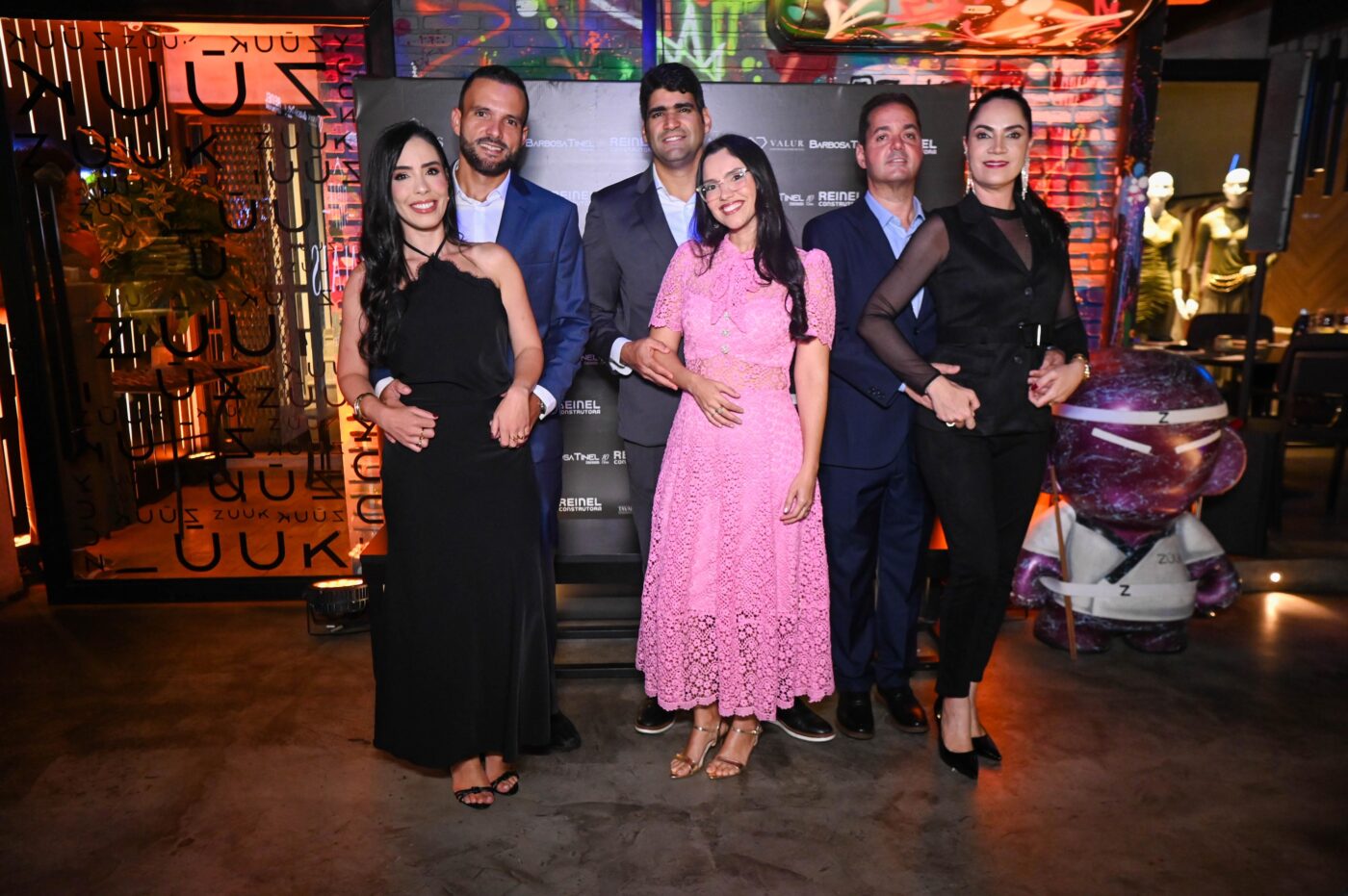 Ingra, Saulo Reinel, Alex Tinel, Débora Pinheiro, Felipe Barbosa e Flávia Braga