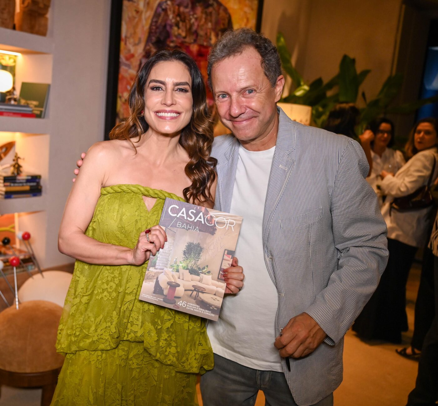 Ticiana Villas Boas e Vik Muniz 