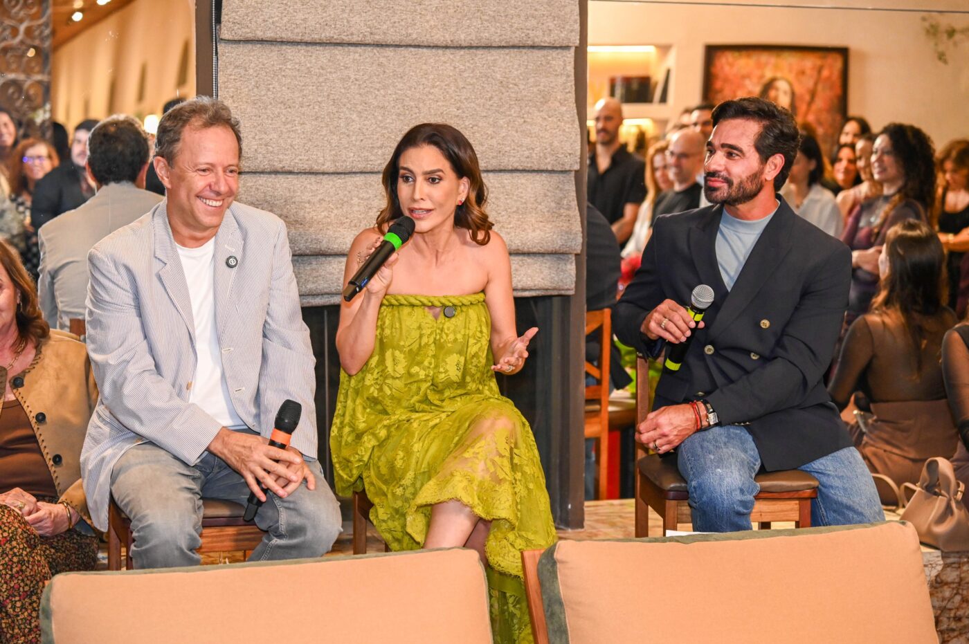 Vik Muniz, Ticiana Villas Boas e Marlon Gama