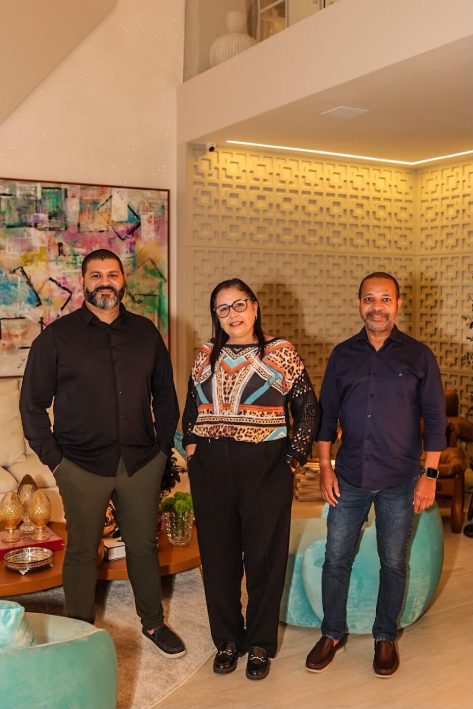 Diego Mayer, Liana Magalhães e Lazaro Bispo