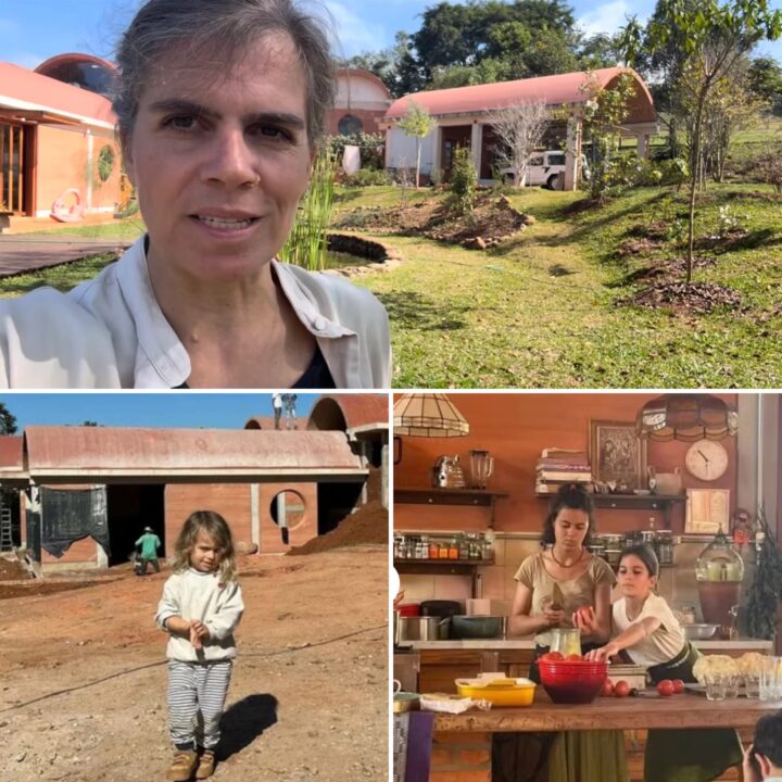 Filha de Ana Maria Braga vive em sítio de tijolos feitos na própria obra, paredes de terra, cisterna e ventilação natural; veja detalhes