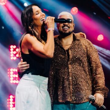 Ivete Sangalo faz participação surpresa em show de Belo em São Paulo; veja vídeo