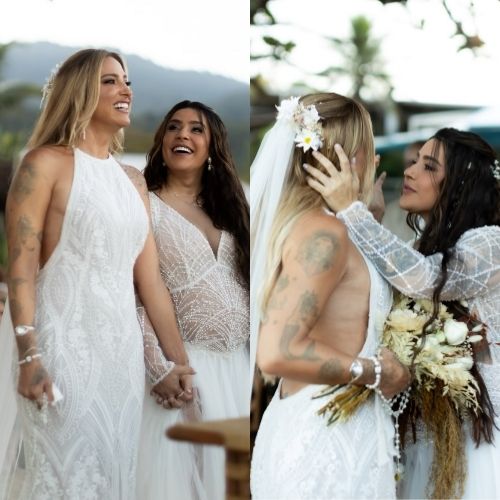 Lauana Prado abre álbum com fotos inéditas do casamento e celebra primeiro mês de união