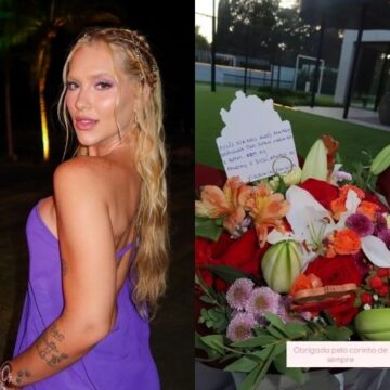 Virginia Fonseca homenageia mãe de Vini Jr. no Dia dos Avós e detalhe em cartão chama atenção