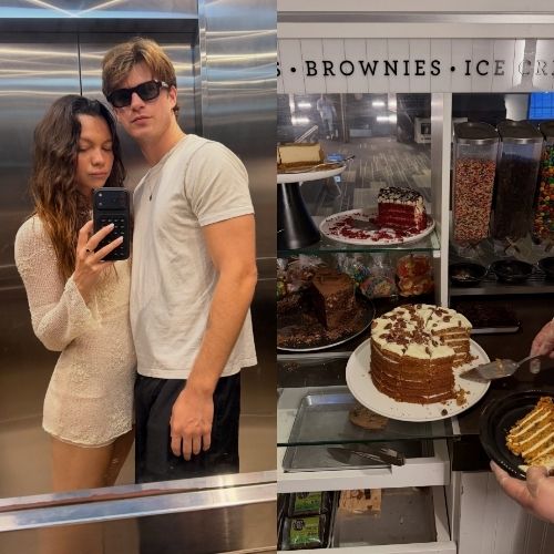 Irmã de Shawn Mendes se rende aos doces brasileiros durante férias com Bruna Marquezine no Rio