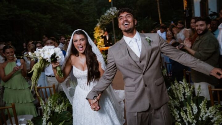 Show do É o Tchan, menu sofisticado e surpresa: veja os detalhes do casamento de Gabriel Medina
