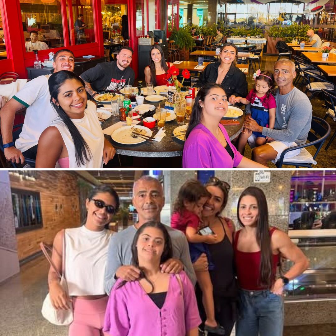 Romário reúne filhos em encontro de família e celebra: ‘Segunda-feira de family together’