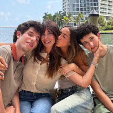 Filhos de Marcos Mion e Suzana Gullo chamam atenção pela altura em fotos com a mãe
