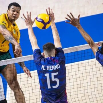 Brasil bate bicampeã olímpica França na Liga das Nações de vôlei