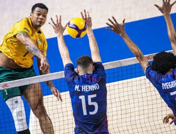Brasil bate bicampeã olímpica França na Liga das Nações de vôlei