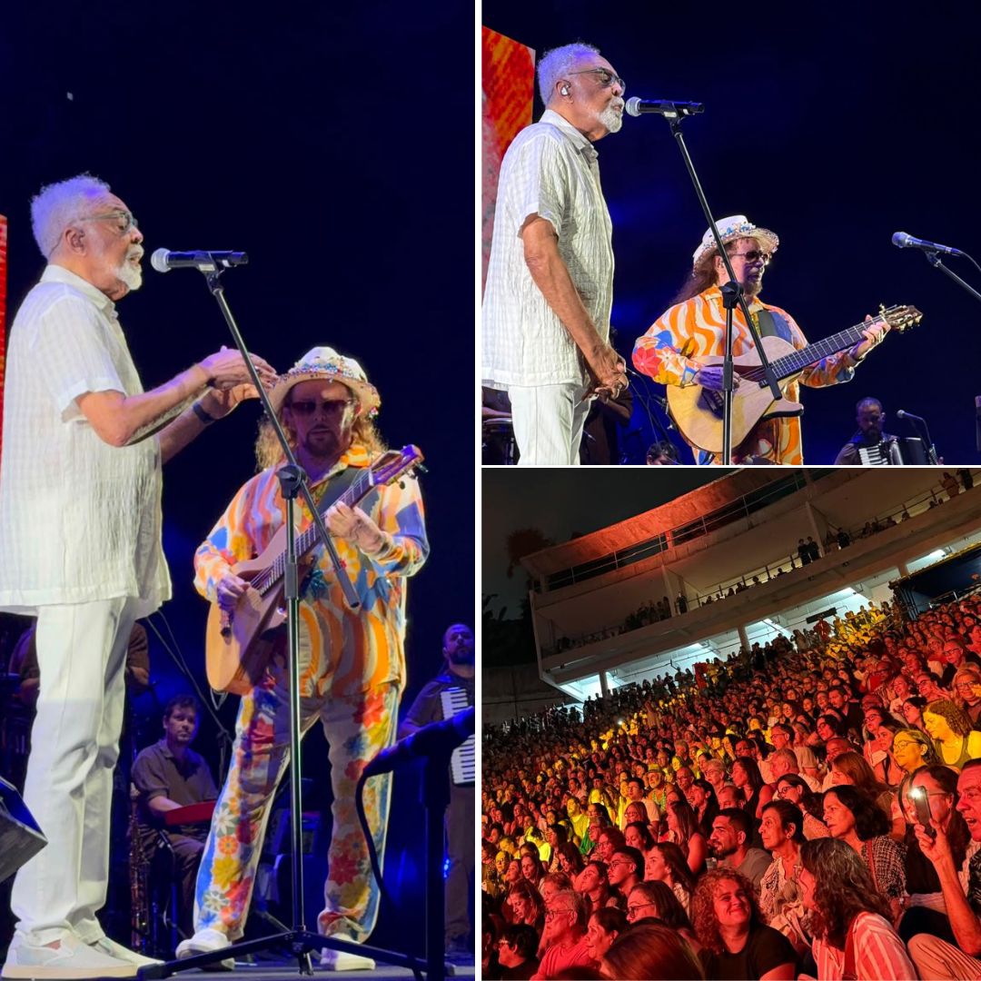 Gilberto Gil participa de show de Geraldo Azevedo em Salvador