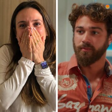 Larissa Manoela reage ao ver André Luiz Frambach sem barba: ‘Vai embora’