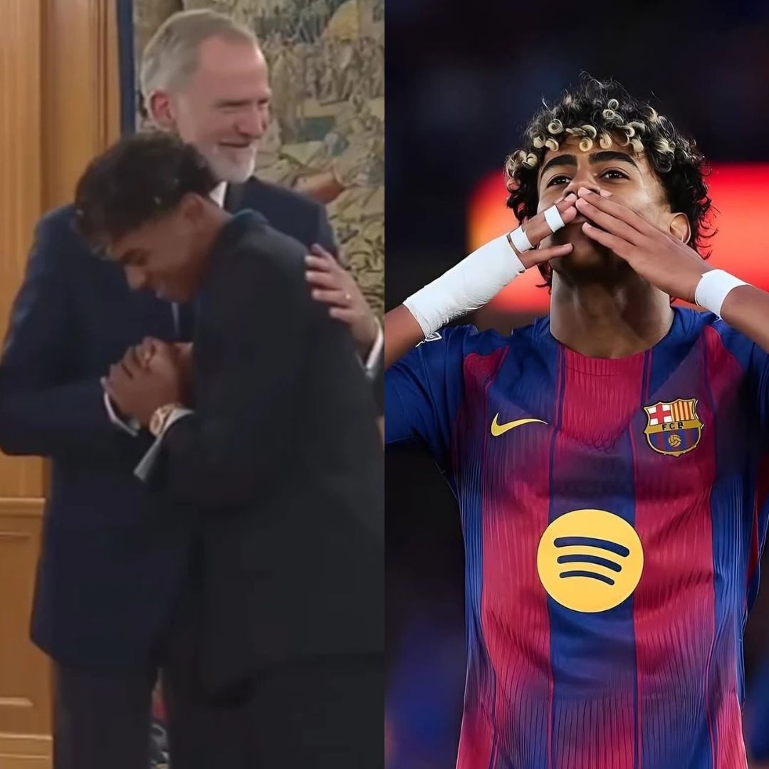 Lamine Yamal viraliza ao cumprimentar rei da Espanha como um amigo; veja vídeo