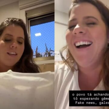 Tati Machado desmente rumores de gravidez de gêmeos e brinca: ‘Fake news’