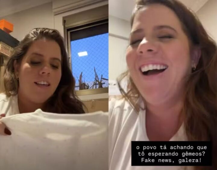Tati Machado desmente rumores de gravidez de gêmeos e brinca: ‘Fake news’