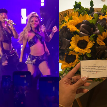 Brunna Gonçalves ganha surpresa romântica de Ludmilla antes de voltar aos palcos como bailarina