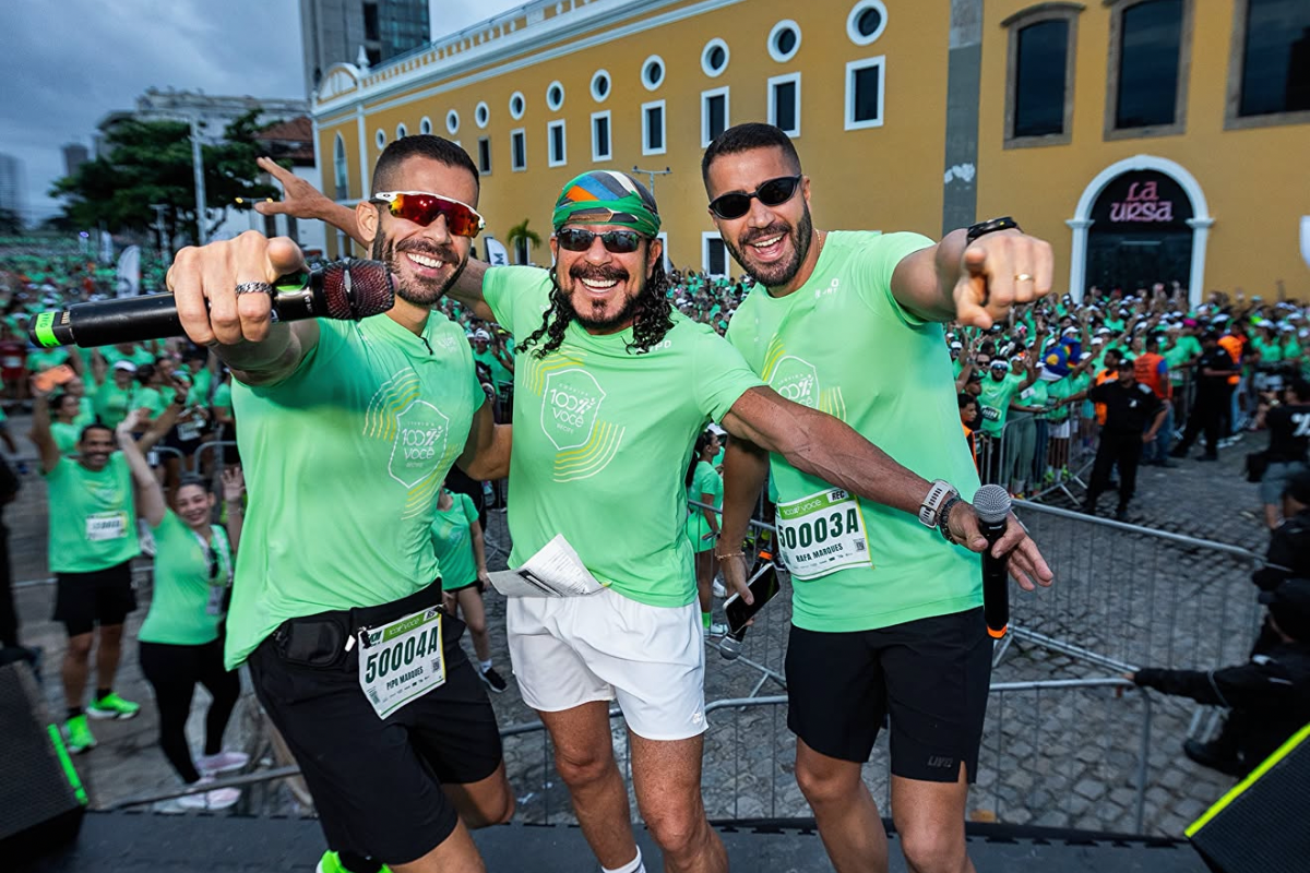 Bell Marques reúne multidão em etapa da Corrida 100% Você no Recife