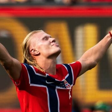 Haaland celebra vitória da Noruega sobre o Brasil com recado nas redes sociais