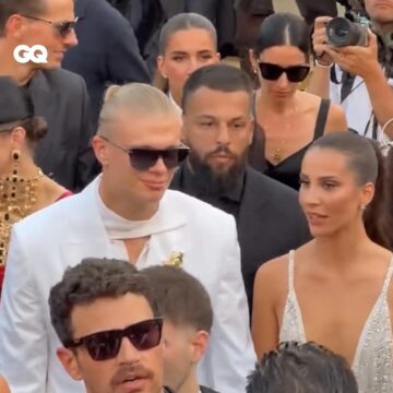 Haaland troca gramados pela alta-costura e prestigia desfile da Dolce & Gabbana na Itália