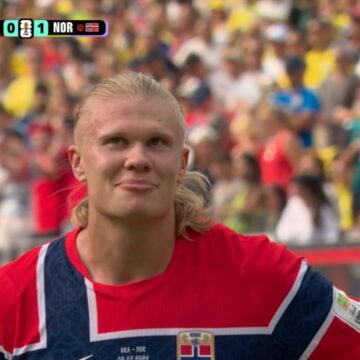 Haaland marca no fim e Noruega abre o placar contra o Brasil nas oitavas da Copa do Mundo