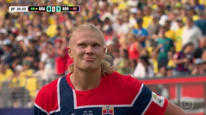 Haaland marca no fim e Noruega abre o placar contra o Brasil nas oitavas da Copa do Mundo