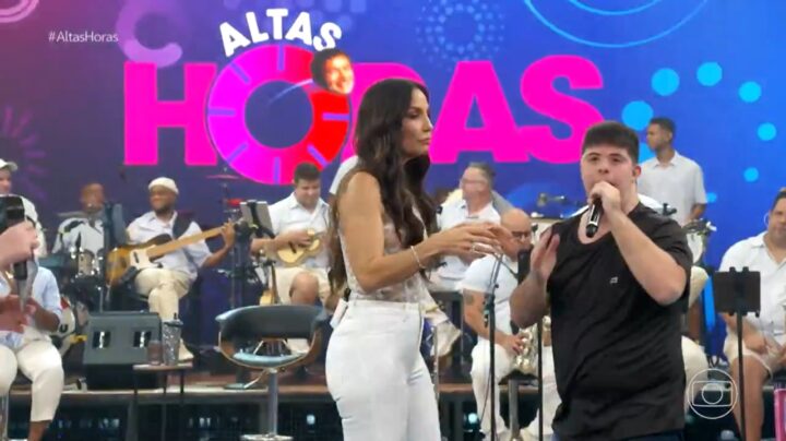 Ivete Sangalo divide palco com fã com Síndrome de Down e emociona público no Altas Horas