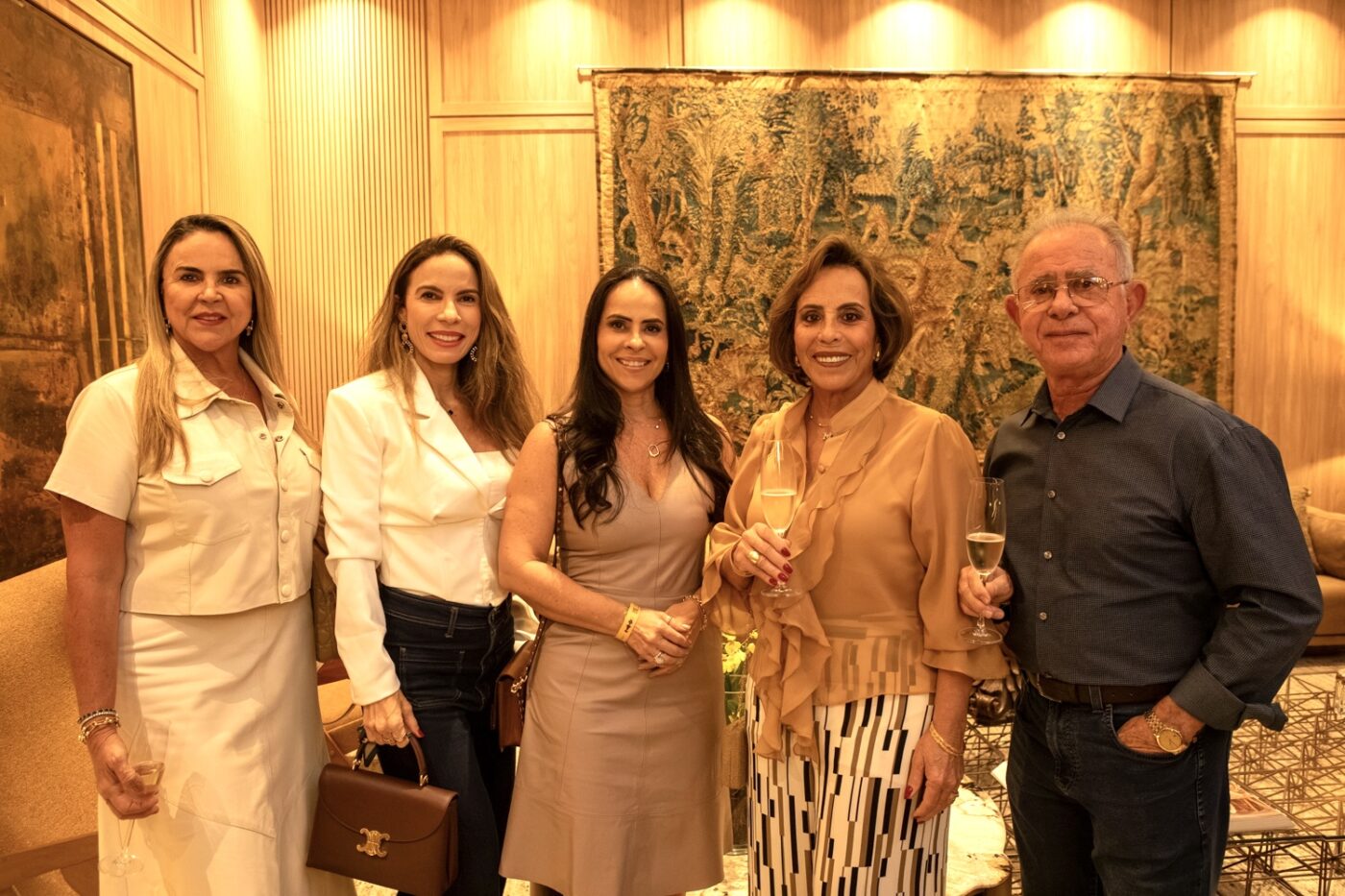 Soraya Campos, Eliana Campos, Giselle, Márcia e Bráuilio Rêgo