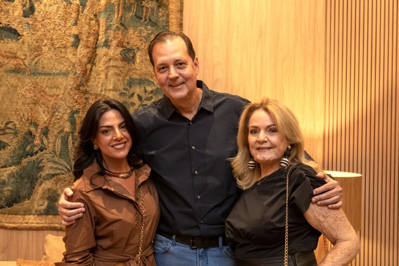 Daniela, Carlo Lopes e Hortencia Rezende