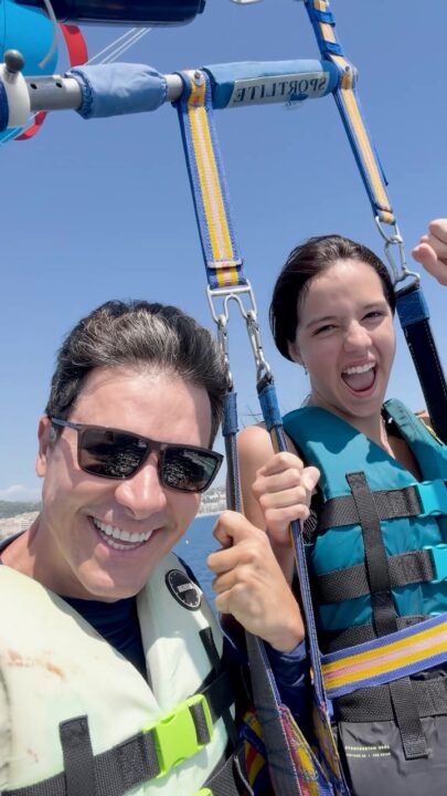 Rodrigo Faro curte dia de aventura com a filha caçula na França: “Realizando um sonho”