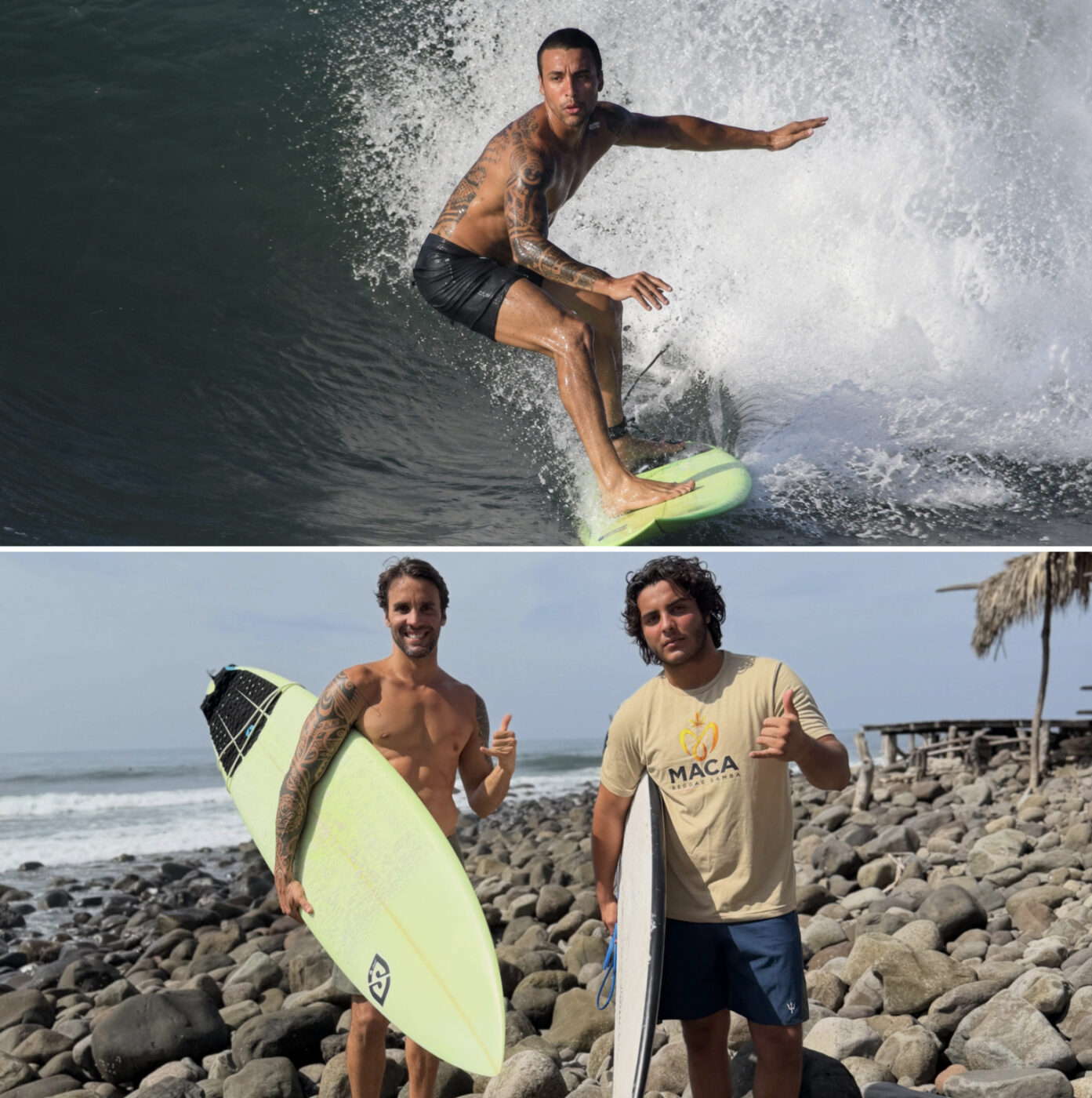 Daniel Cady abre álbum de ‘surf trip’ com o filho Marcelo Sangalo; veja